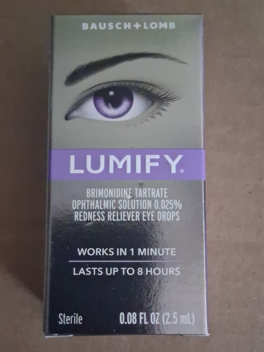 Lumify Redness Reliever Eye Drops - Purple